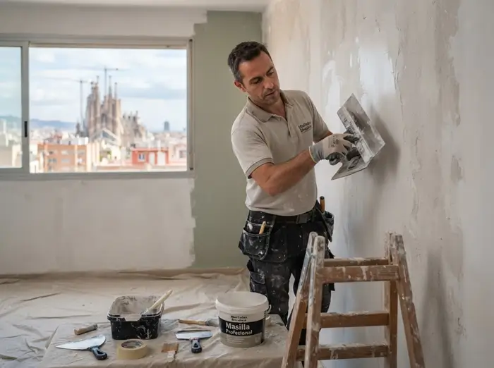 Servicio de masillado en Barcelona y ciudades cercanas