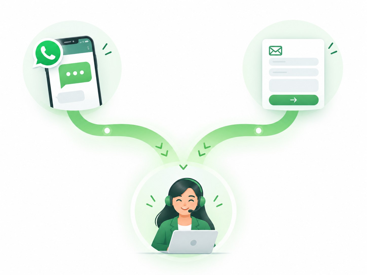 Contacto con Servimix por WhatsApp y formulario